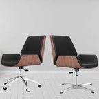 Drift Leather & Wood Executive Office Chair