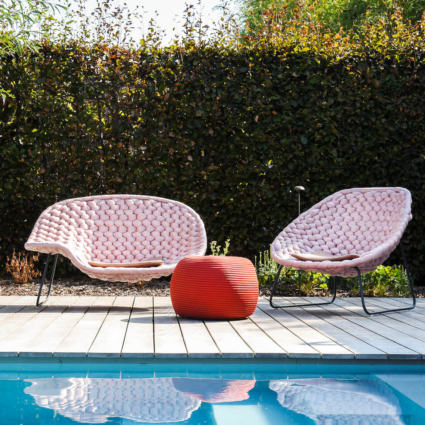 Durable Outdoor Rattan Sofa with Chic Color Options