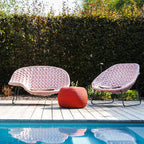 Durable Outdoor Rattan Sofa with Chic Color Options