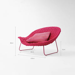 Durable Outdoor Rattan Sofa with Chic Color Options
