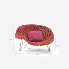 Durable Outdoor Rattan Sofa with Chic Color Options