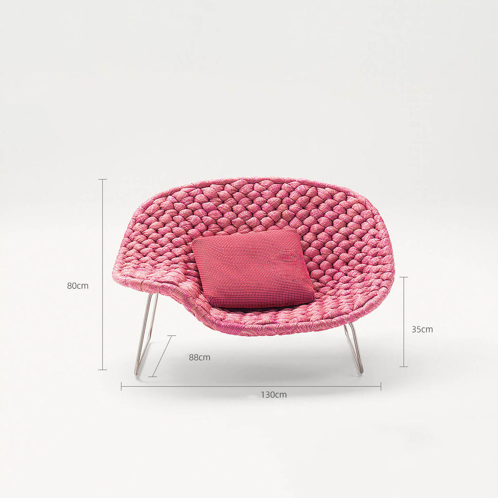 Durable Outdoor Rattan Sofa with Chic Color Options