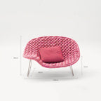 Durable Outdoor Rattan Sofa with Chic Color Options