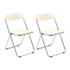 Scandinavian style dining chair with silver metal legs and plastic acrylic seat