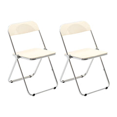 Scandinavian Style Silver Metal Leg Plastic & Acrylic Side Chair Dining Chairs