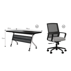 Minimalist Foldable Conference Table Ideal for Training and Business Meetings