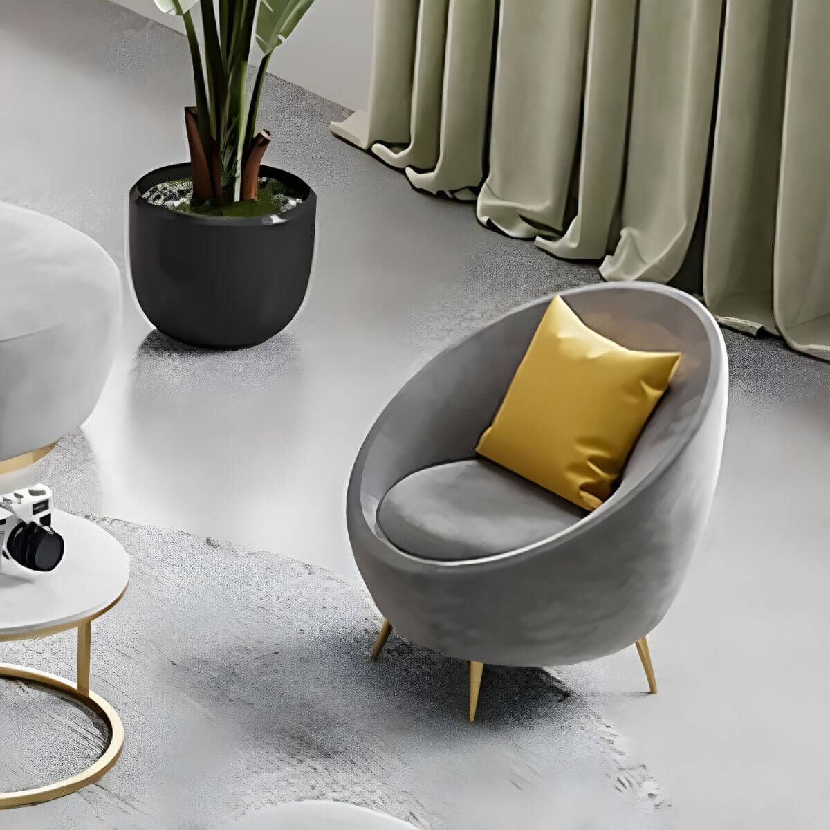 Modernes Sofa mit fester Rückenlehne in Polyester-Mischgewebe für Apartment - Pink 32"L x 32"B x 35"H Polyester-Mischgewebe Sofa Zweitbild