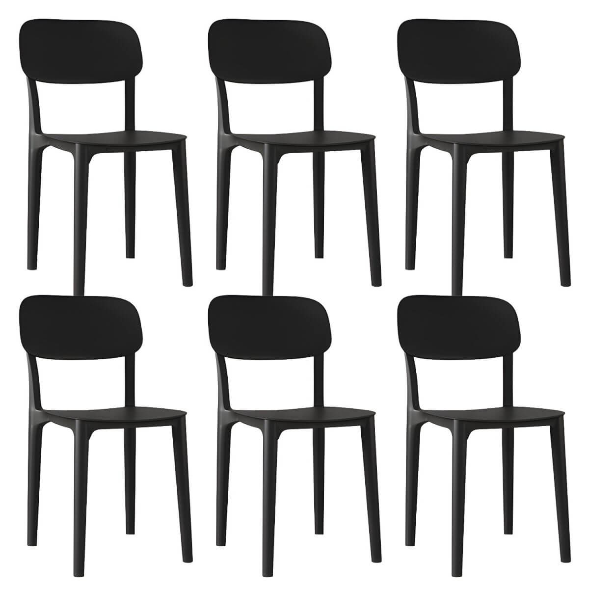 Stackable Nordic acrylic dining chair with backrest and acrylic legs