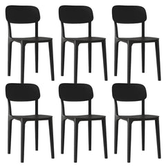 Nordic Backrest Stackable Acrylic Chair with Acrylic Legs for Dining Room Dining Chairs
