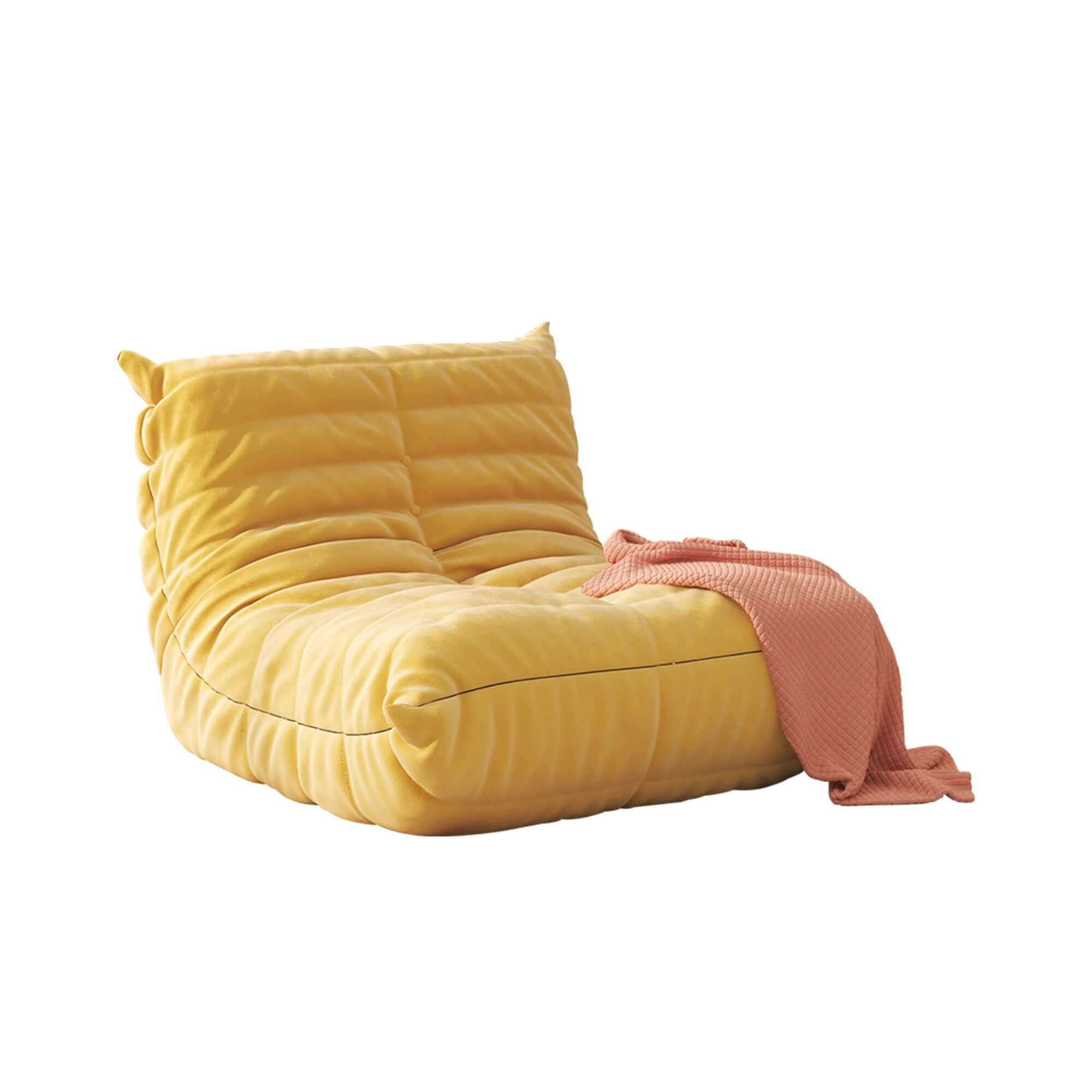 Kids sofa chair in caterpillar design, comfortable and stylish Togo-style seating
