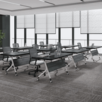 Foldable minimalist conference table perfect for business meetings and training sessions