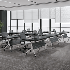 Minimalist Foldable Conference Table Ideal for Training and Business Meetings