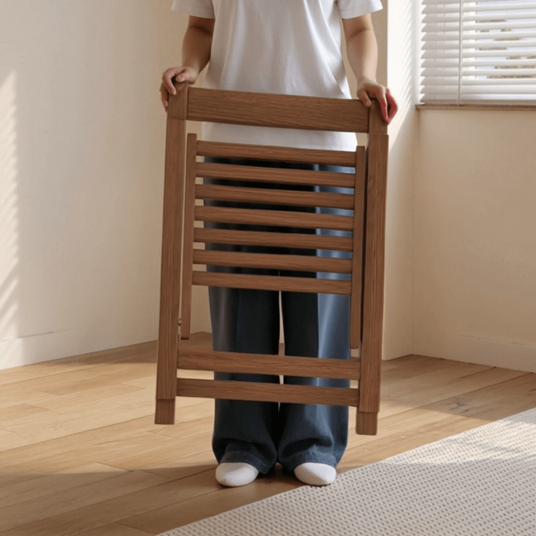 Folding dining table with storage, space-saving and multi-purpose design for small spaces