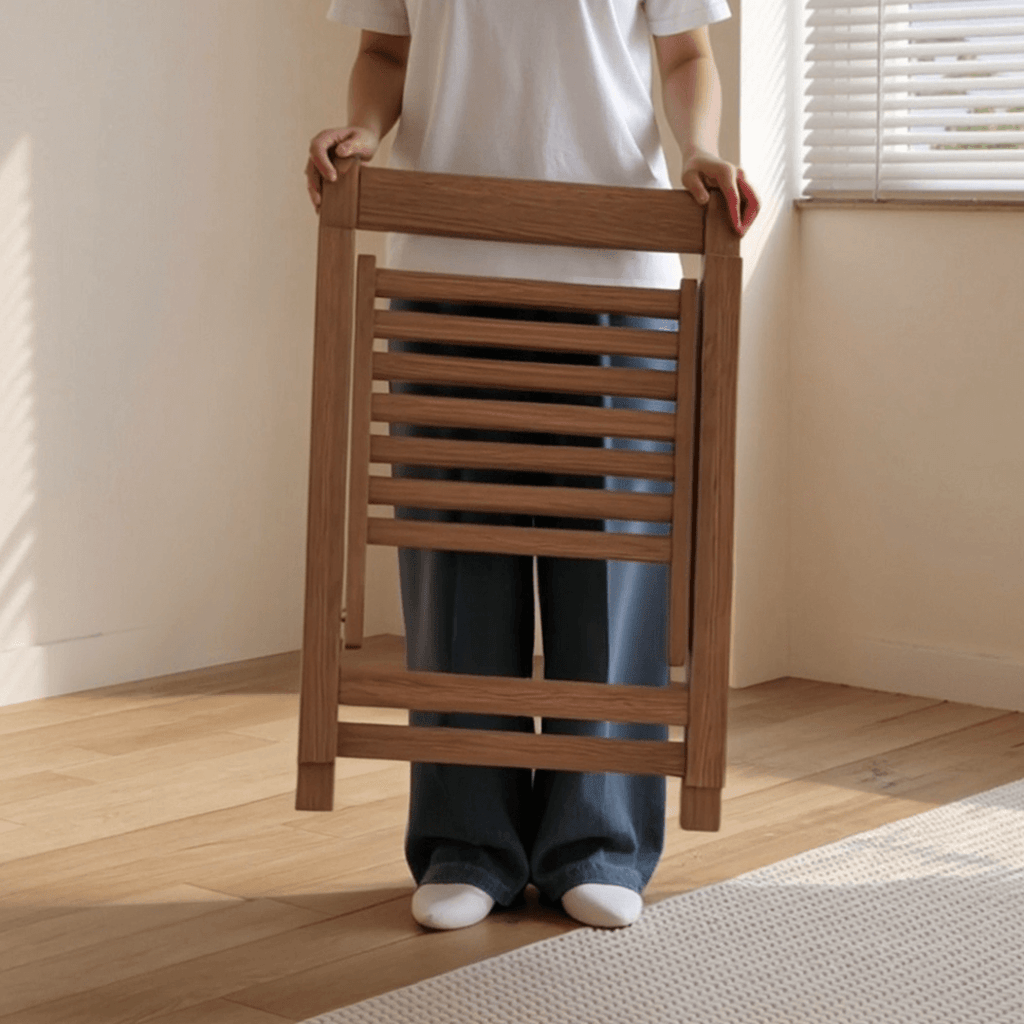 Folding dining table with storage, space-saving and multi-purpose design for small spaces