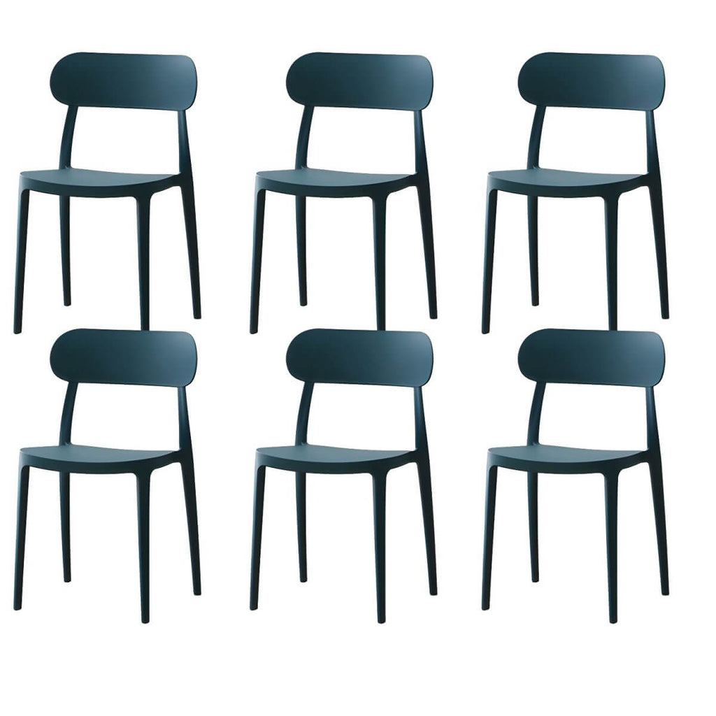 Modern Scandinavian dining chair made of plastic and acrylic, perfect for kitchen and dining areas