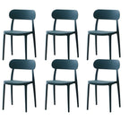 Modern Scandinavian dining chair made of plastic and acrylic, perfect for kitchen and dining areas