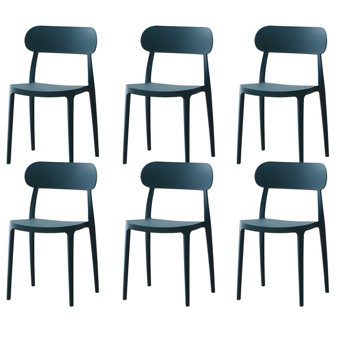 Modern Scandinavian dining chair made of plastic and acrylic, perfect for kitchen and dining areas