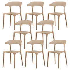Nordic Armrest Stackable Acrylic Chair with Acrylic Legs for Dining Room Dining Chairs