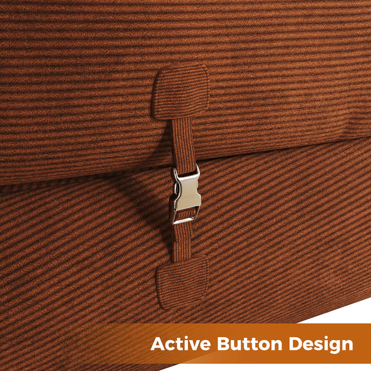 Cocochairs Corduroy Folding Sofa Bed – Pet-Friendly Floor Couch for Pets & People