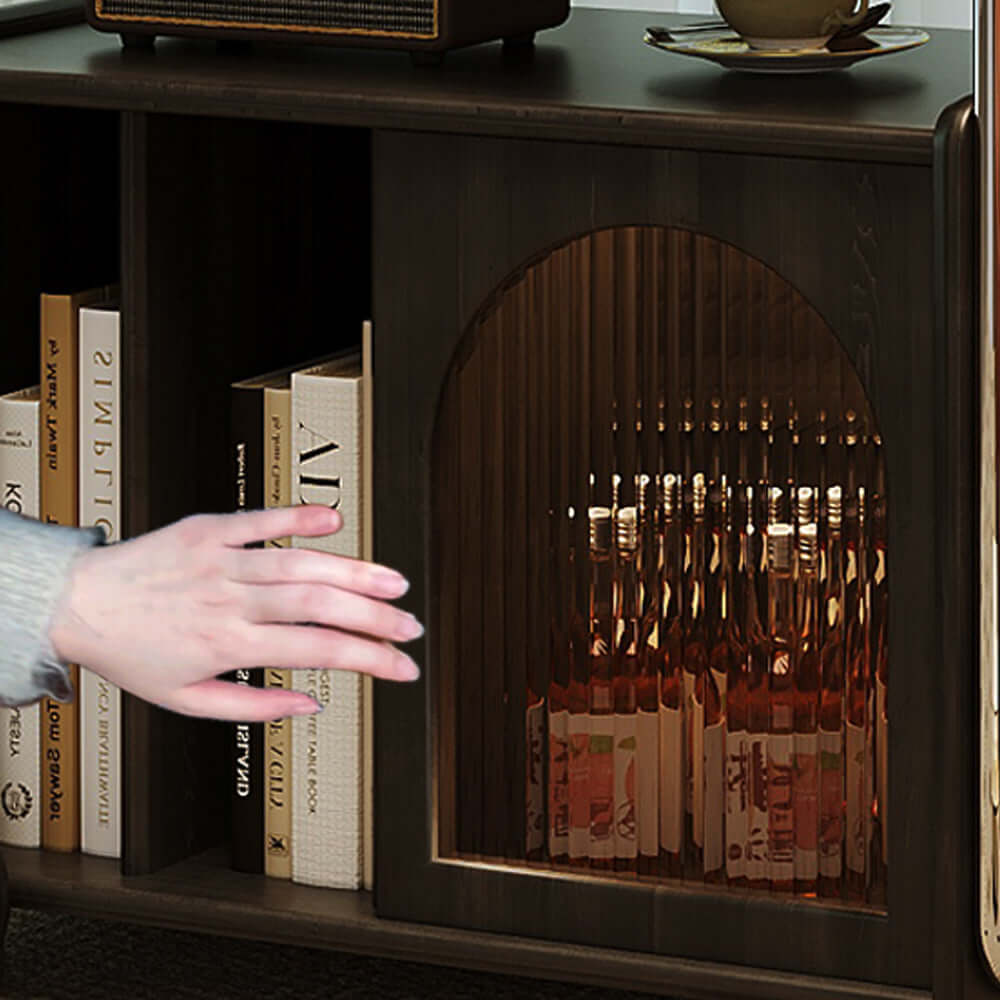 Vintage solid wood bedside cabinet with classic design and durable craftsmanship