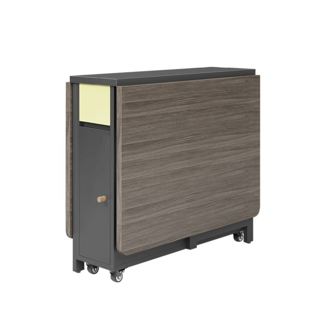 Expandable modern minimalist dining table set with chairs for stylish, space-saving meals