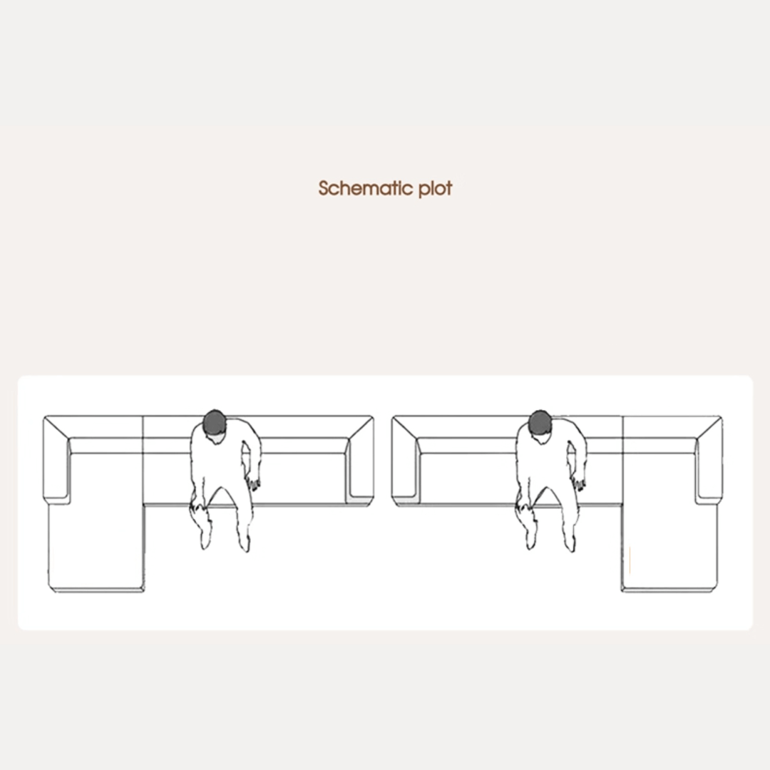 Space-saving sofa bed with a cute pony stool, perfect transformable furniture for small spaces