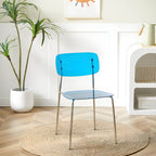 Transparent acrylic dining chair with modern design, perfect for living room and kitchen seating