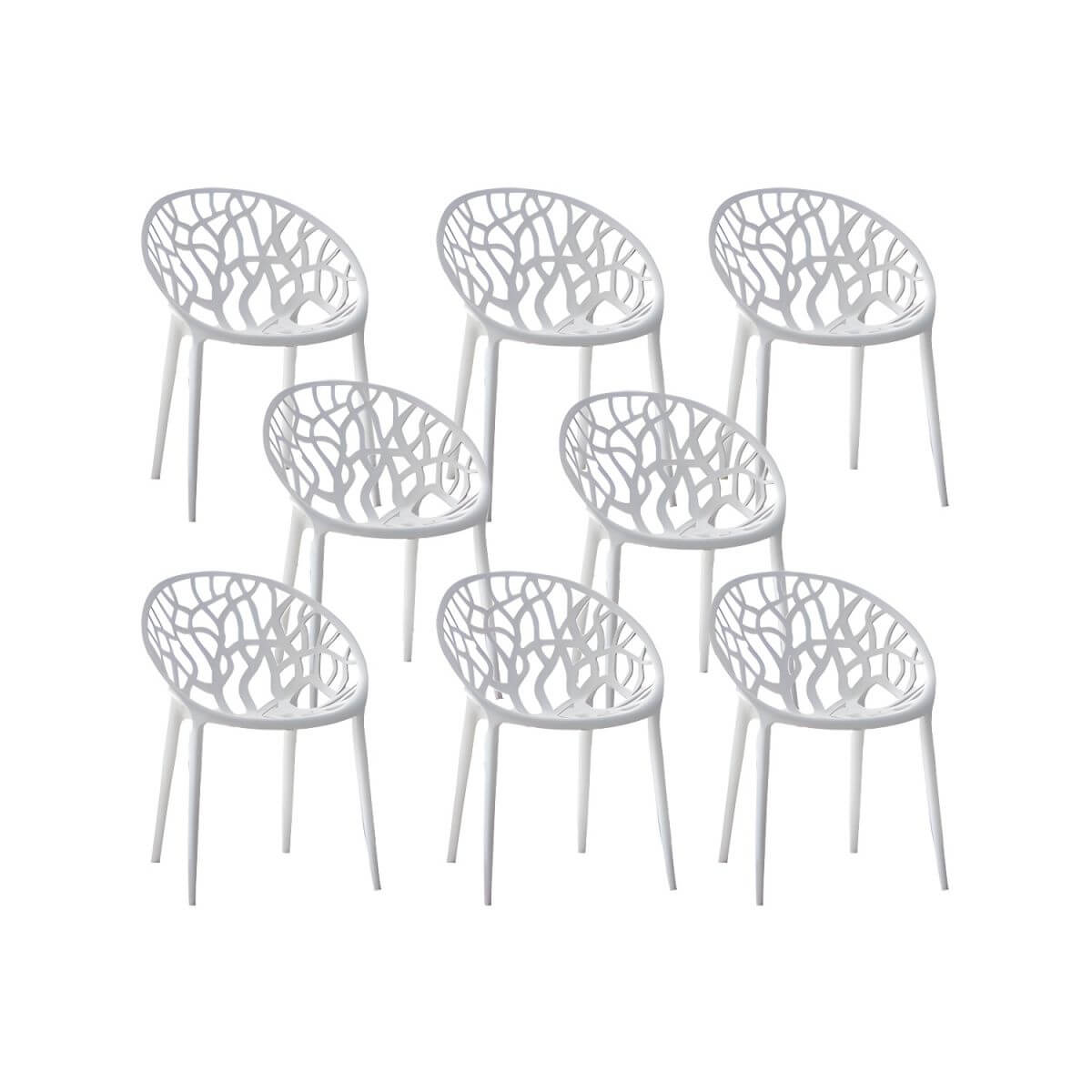 Scandinavian style sloped arm chair made of plastic and acrylic, ideal for kitchen and dining areas