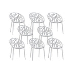 Scandinavian style sloped arm chair made of plastic and acrylic, ideal for kitchen and dining areas