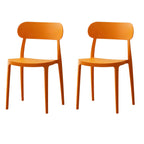 Modern Scandinavian dining chair made of plastic and acrylic, perfect for kitchen and dining areas