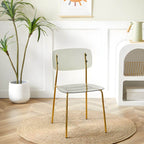 Transparent acrylic dining chair with modern design, perfect for living room and kitchen seating