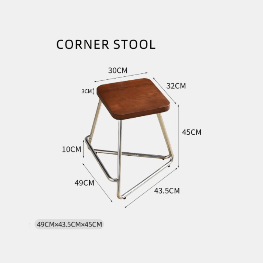 Retro-style dining table with smooth edges, perfect for family meals and work