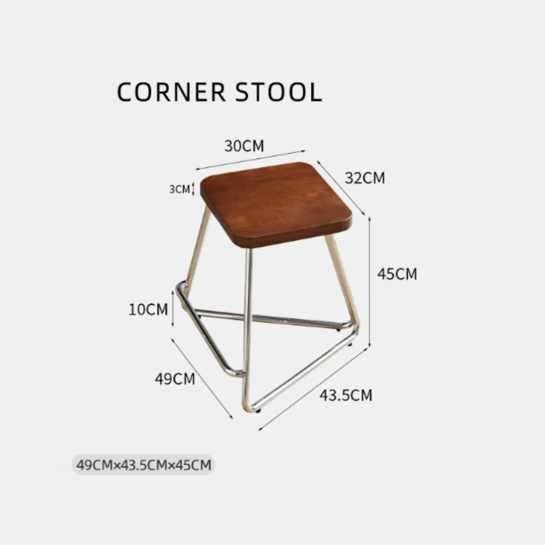 Retro-style dining table with smooth edges, perfect for family meals and work