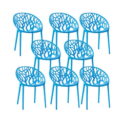 Scandinavian Style Plastic & Acrylic Sloped Arm Chair for Kitchen & Dining Dining Chairs