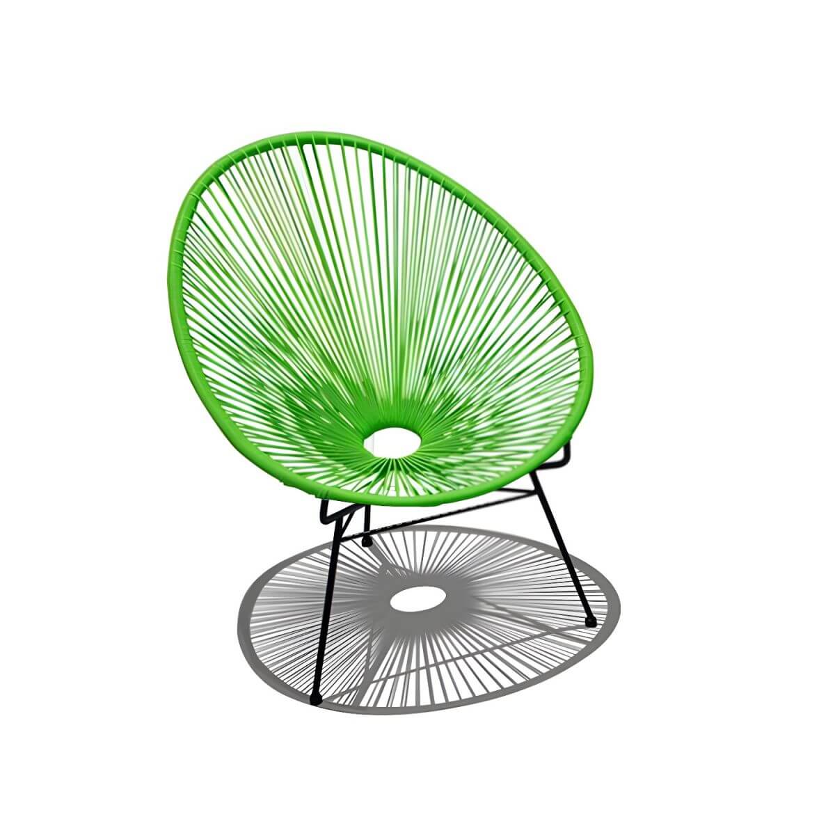 Armless Papasan accent chair for living room with 31.49" L x 37.40" W x 37.40" H dimensions