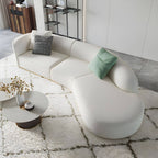 Ultra-modern polyester blend tuxedo arm sofa with tight back, 27.56 inches high sectional main product image