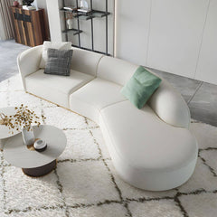 Ultra-Modern Polyester Blend Tight Back Sofa 27.56"High Tuxedo Arm Sofa Sectionals