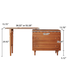 Expandable Solid Wood Makeup Table Organizer
