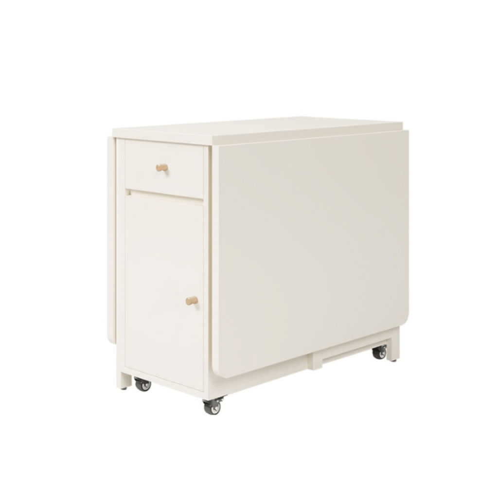 Expandable modern minimalist dining table set with chairs for stylish, space-saving meals