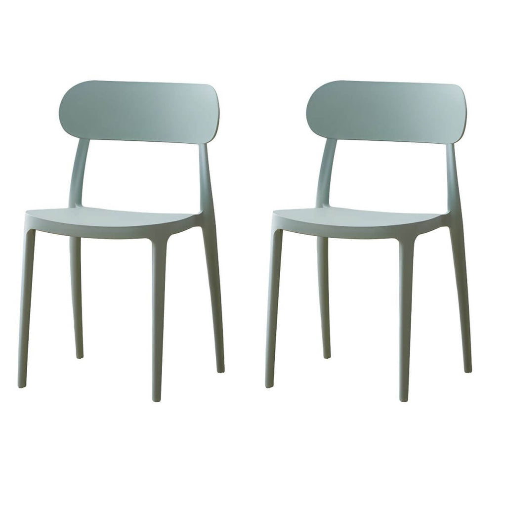Modern Scandinavian dining chair made of plastic and acrylic, perfect for kitchen and dining areas