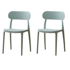 Modern Scandinavian dining chair made of plastic and acrylic, perfect for kitchen and dining areas