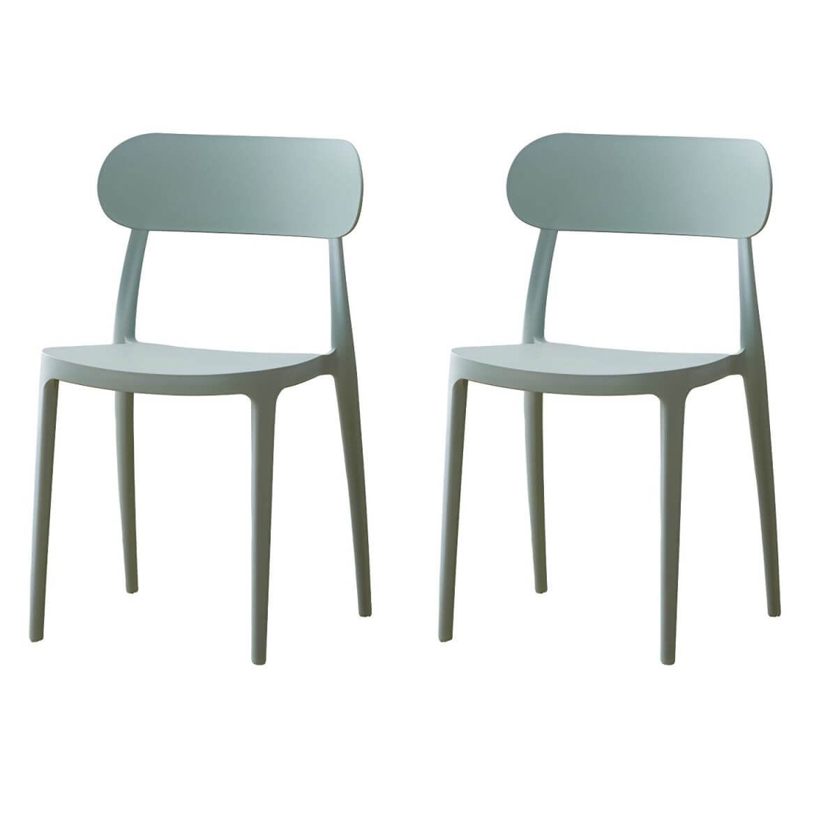 Modern Scandinavian dining chair made of plastic and acrylic, perfect for kitchen and dining areas