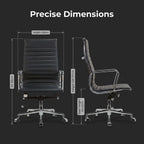 Eames-Style Aluminum Executive Office Chair