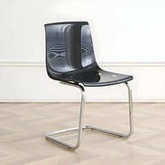 Scandinavian Style Non-Upholstered Side Chair in Plastic & Acrylic Dining Chairs