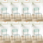 Transparent acrylic dining chair with modern design, perfect for living room and kitchen seating