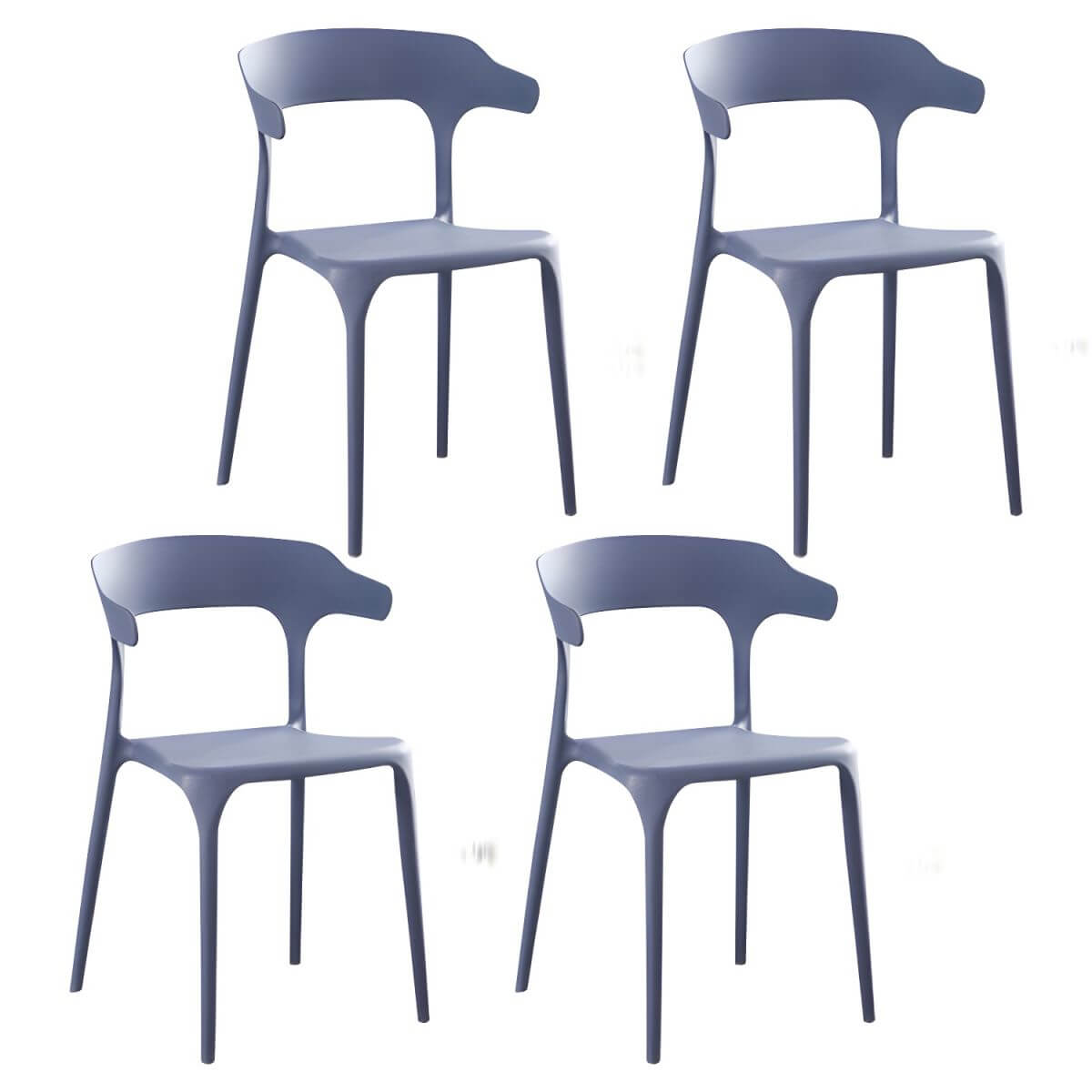 Acrylic Nordic dining chair with backrest and armrests, featuring clear acrylic legs