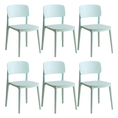 Scandinavian Style Stackable Plastic & Acrylic Side Chair for Kitchen & Dining Dining Chairs