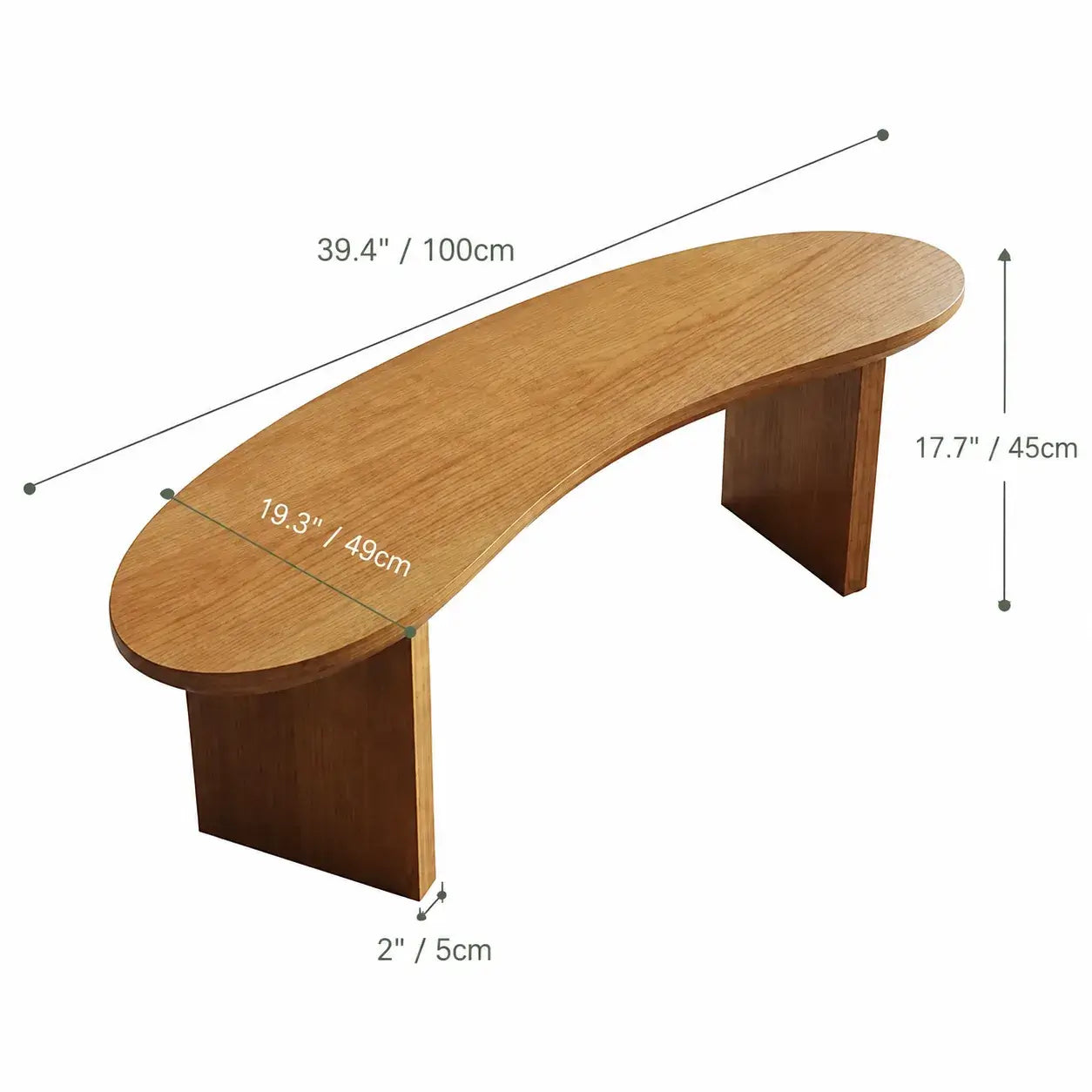 Editorial Crescent Office Set with Bean-Shaped Table and Asymmetric Benches