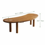 Editorial Crescent Office Set with Bean-Shaped Table and Asymmetric Benches
