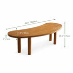 Editorial Crescent Office Set with Bean-Shaped Table and Asymmetric Benches